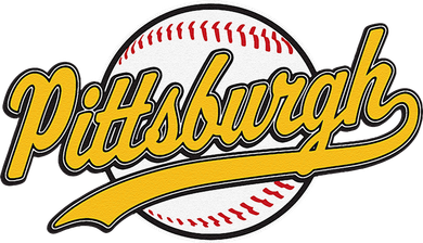 Pittsburgh Vintage Baseball Throwback Retro Design Toddler Long Sleeve