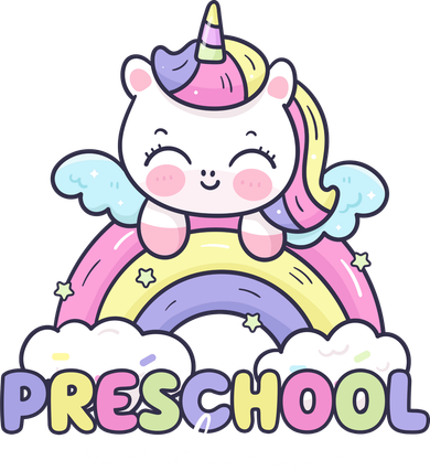 Preschool Vibes Cute Unicorn Pre School Coaster