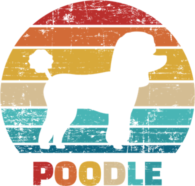 Poodle Vintage Gift Women's V-Neck T-Shirt