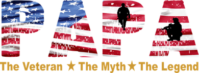 Papa The Veteran The Myth The Legend Kids Hoodie