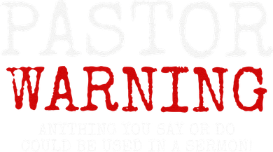 Pastor Warning Church Religious Faith Jesus Funny Christian Women's Tank Top