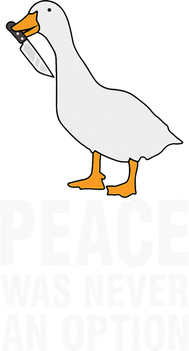 Peace Was Never An Option  Goose Meme  Kids Long Sleeve Shirt