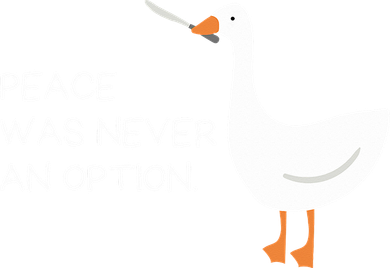 Peace Was Never An Option Angry Goose With Knife Kids Long Sleeve Shirt