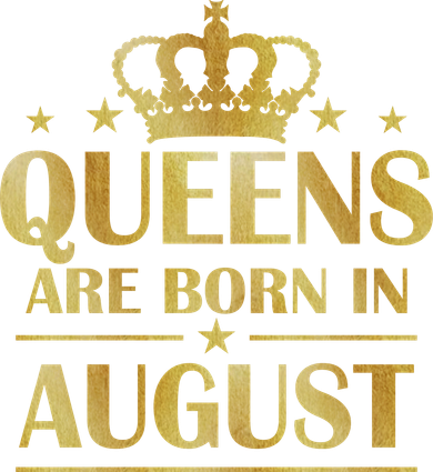 Limited Edition Queens Are Born In August Gold Print Women's Sweatshirt