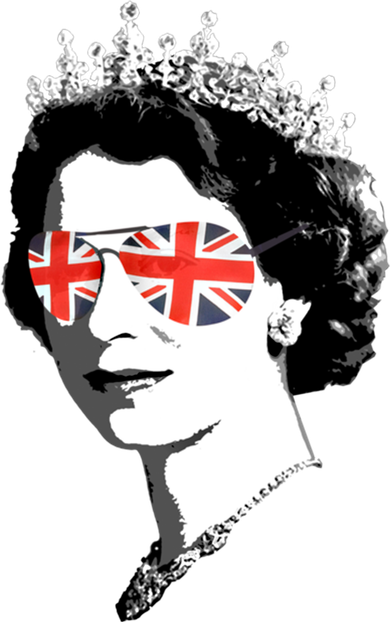 Queen Elizabeth Ii Sunglasses British Crown Union Jack Meme Gift Beanie