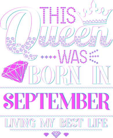 This Queen Was Born In September Living My Best Life Coffee Mug