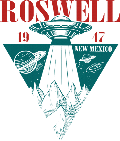 Roswell 1947 New Mexico Ufo Aliens Spaceship Baby Bodysuit