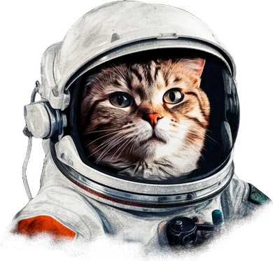 Realistic Astronaut Cat Doggie Tank