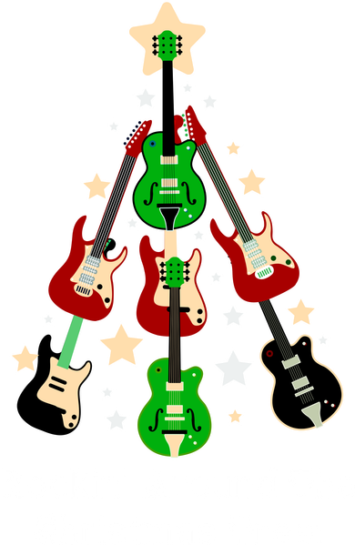 Rockin' Around the Christmas Tree Funny Guitar Hat