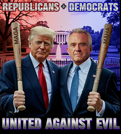 Republicans And Democrats United Against Evil Donald Trump Robert F Kennedy Baby Bodysuit