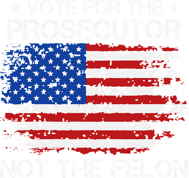 Retro American Flag Vote For The Prosecutor Not The Felon Beanie