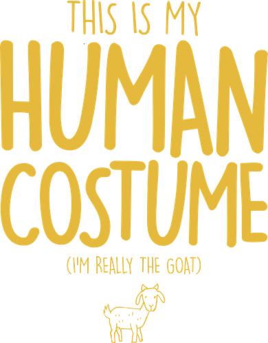 This Is My Human Costume  I'm Really a Goat Women's Long Sleeve Shirt