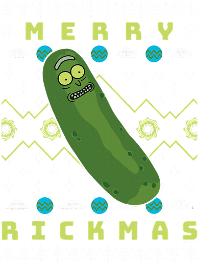 Rick and Morty Merry Pickle Rickmas Ugly Christmas  Women's Long Sleeve Shirt