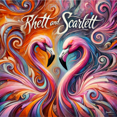 Rhett And Scarlett Flamingos Key West Butterfly Love Bucket Hat