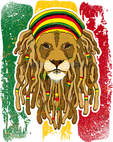 Cool Rasta Lion Toddler Long Sleeve