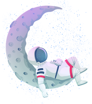 Relaxing Astronaut On The Moon Mousepad