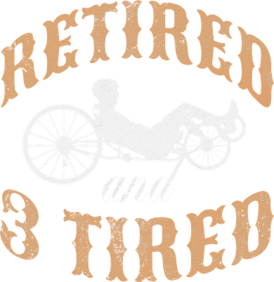 Retired And Three Tired Laidback Biker Retirement Tote Bag