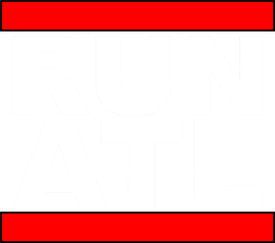 Run ATL Atlanta, Georgia Sports Fans Women's Long Sleeve Shirt