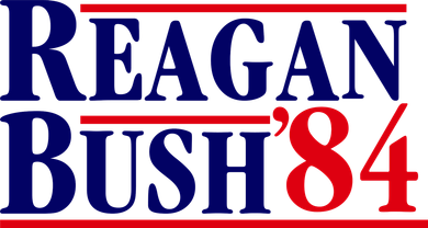 Reagan Bush 84 Shirt Presidential Campaign Apron