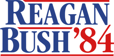Reagan Bush 84 Ceramic Ornament