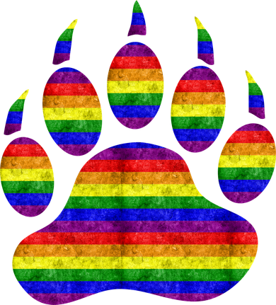 Rainbow Bear Paw Women's Tank Top