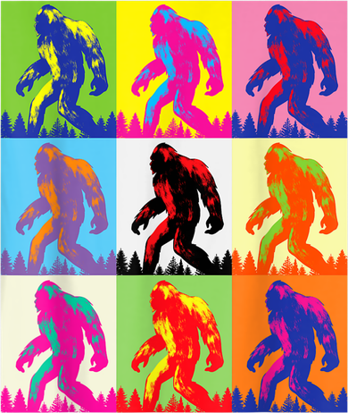 Retro Bigfoot , Funny Pop Art Bigfoot Toddler T-Shirt