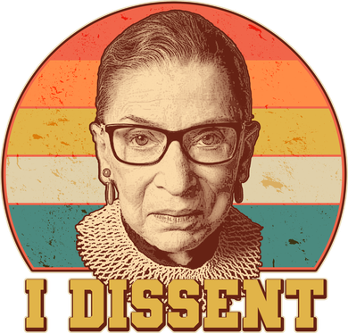 Vintage Ruth Bader Ginsburg I Dissent RBG Tribute Kids Hoodie