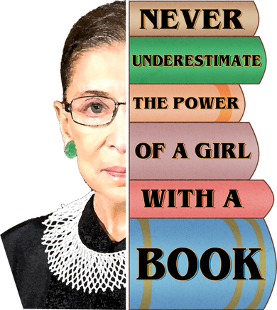 RBG Never Underestimate Ruth Bader Ginsburg Toddler Long Sleeve