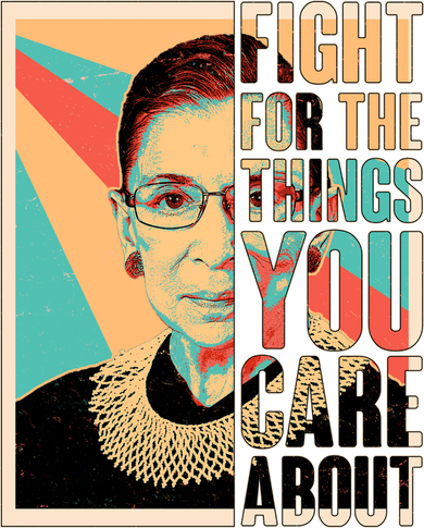 Fight For The Things You Care About Ruth Ginsburg Tribute Doggie Tank