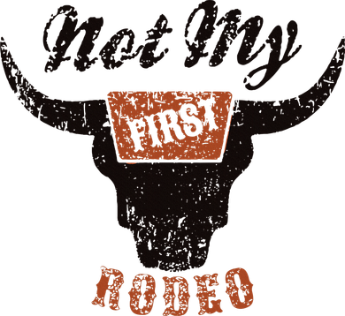 Retro Bull Skull Not My First Rodeo Western Country Cowboy Women's Hoodie