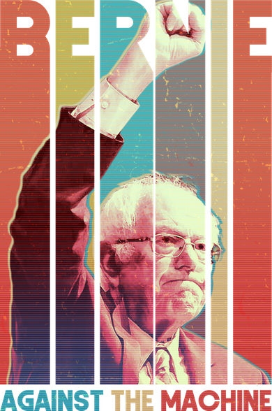 Retro Bernie Sanders Against The Machine Beanie