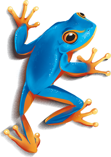 Realistic Blue Tree Frog Toddler Hoodie