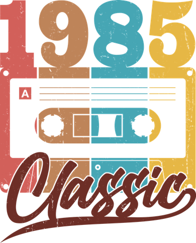 Retro Classic 1985 Birthday Cassette Tape Women's Hoodie