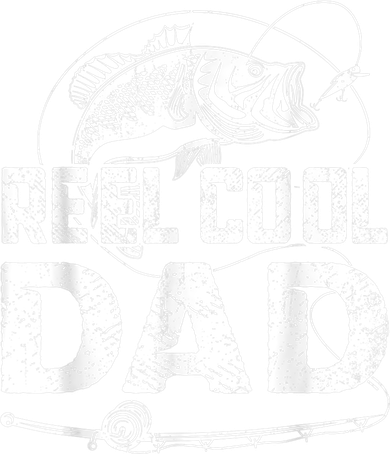 Reel Cool Dad Fishing Daddy Fathers Day Funny Golf Towel