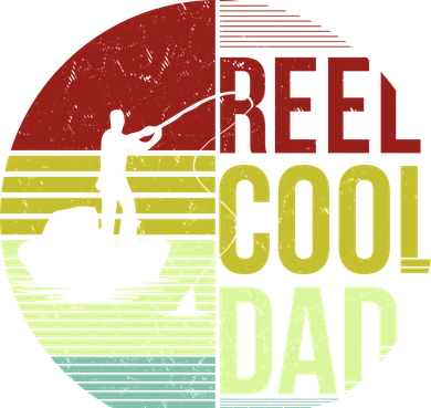 Reel Cool Dad Funny Fishing Fish Golf Towel
