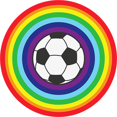Rainbow Circle Football For Soccer Lover Best Sports Pride Doggie Tank