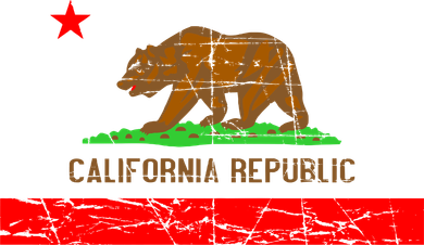 Retro California Republic Flag Backpack