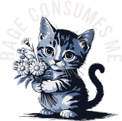 Rage Consumes Me Funny Cat Meme Toddler Sweatshirt