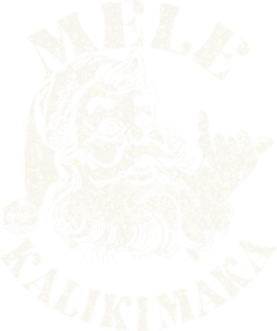 Retro Christmas Mele Kalikimaka Santa Claus Shaka Hawaii Women's Hoodie