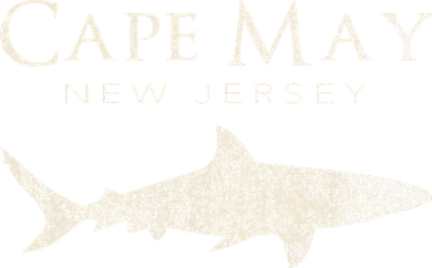 Retro Cape May Nj Shark Kids Hoodie