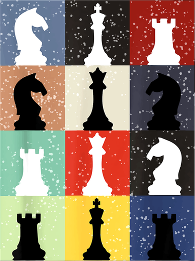 Retro Chess Player Shirt Gift Vintage Chess Pieces Coaster