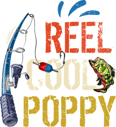 Reel Cool Poppy Fishing Grandpa Fathers Day Fisher Meaningful Gift Coaster