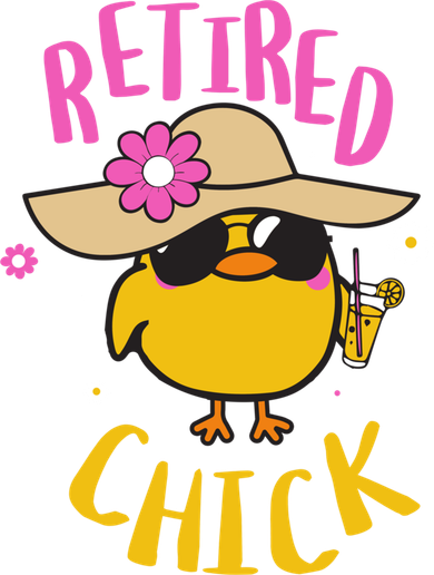 Retired Chick Pension Vacation Pensioner Retirement Chicken Gift Mousepad
