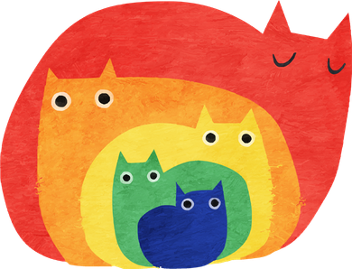 Rainbow Cats Toddler Hoodie
