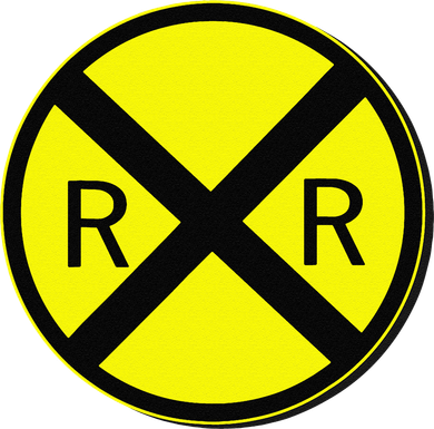 Railroad Crossing Sign Simple Easy Halloween Costume Santa Hat