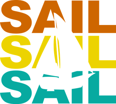 Retro Colorful Sail Sailing Boat Hobby Kids T-Shirt