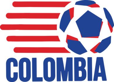 Retro Colombia Soccer 2018 Coaster