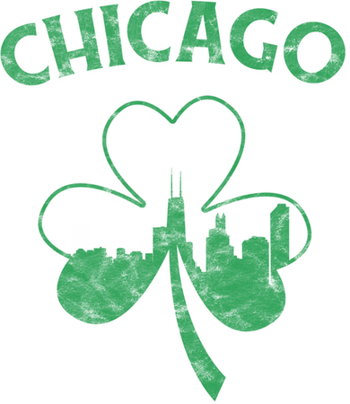 Retro Chicago St Patricks Day Shamrock Gift Toddler T-Shirt
