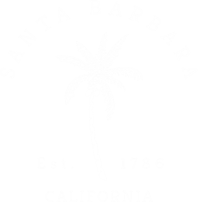 Retro Cool Vintage Santa Barbara Beach California Palm Tree Gift Coaster