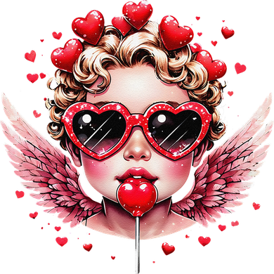 Retro Cupid Valentine Day Cute Vintage Cupid Blowing Bubble Coaster